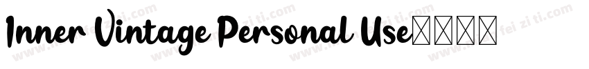 Inner Vintage Personal Use字体转换